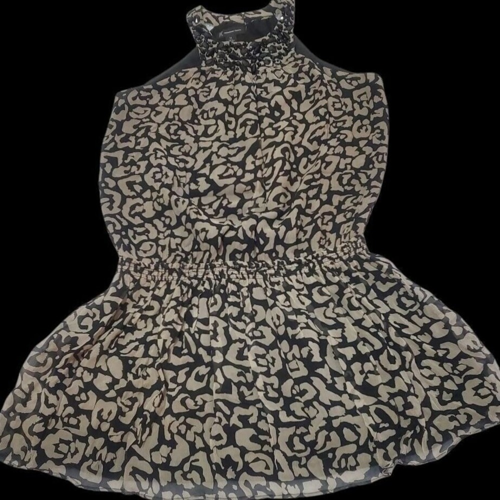 INC International Concepts Sleeveless Ruffled Abstract Print Party‎ Silk Dress14 - Picture 7 of 14